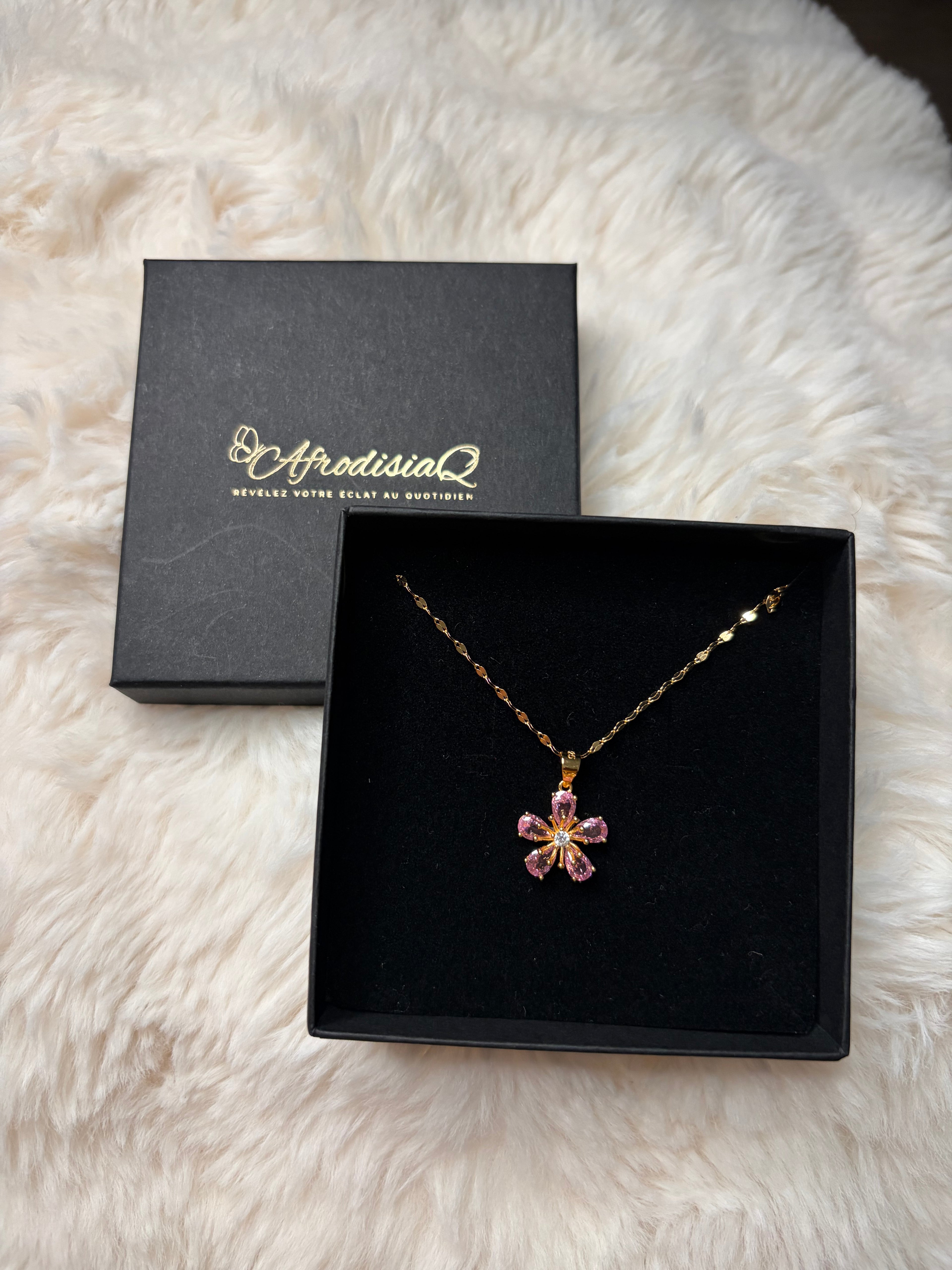 Collier Fleur de Sakura NAYOU -Sterling 925